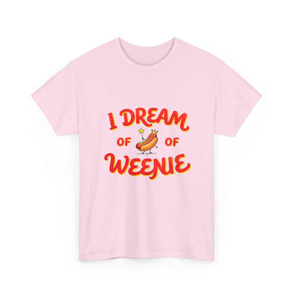 I Dream of Weenie Graphic Tee — Funny Hot Dog Retro Shirt