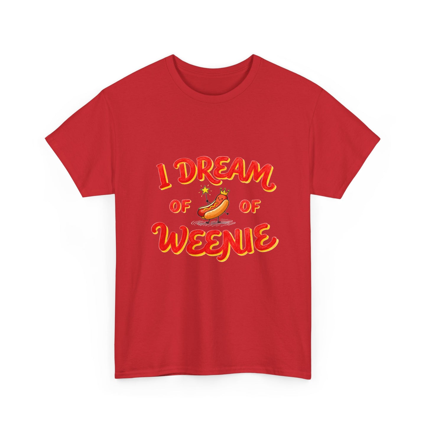 I Dream of Weenie Graphic Tee — Funny Hot Dog Retro Shirt