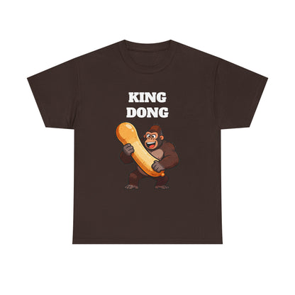 King Dong Gorilla T-Shirt — Funny Prank Tee with Cartoon Ape Holding Banana
