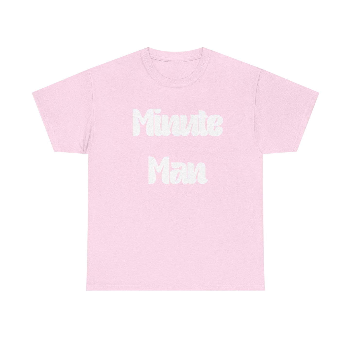 Minute Man T‑Shirt — Retro Script Graphic Tee