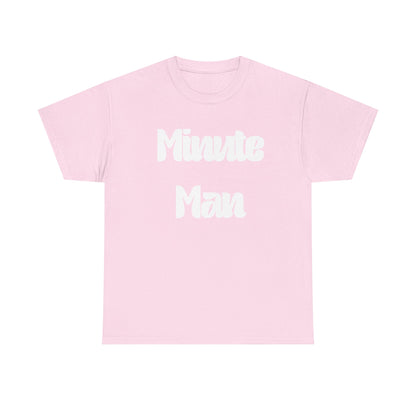 Minute Man T‑Shirt — Retro Script Graphic Tee
