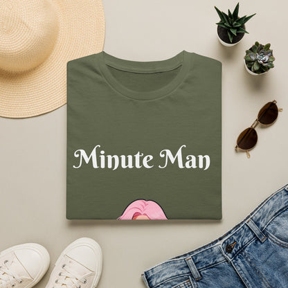 Minute Man T-Shirt — Pink Doll Graphic Tee