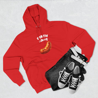 Funny Graphic Hoodie — 'Girth Alert' Casual Fleece Pullover