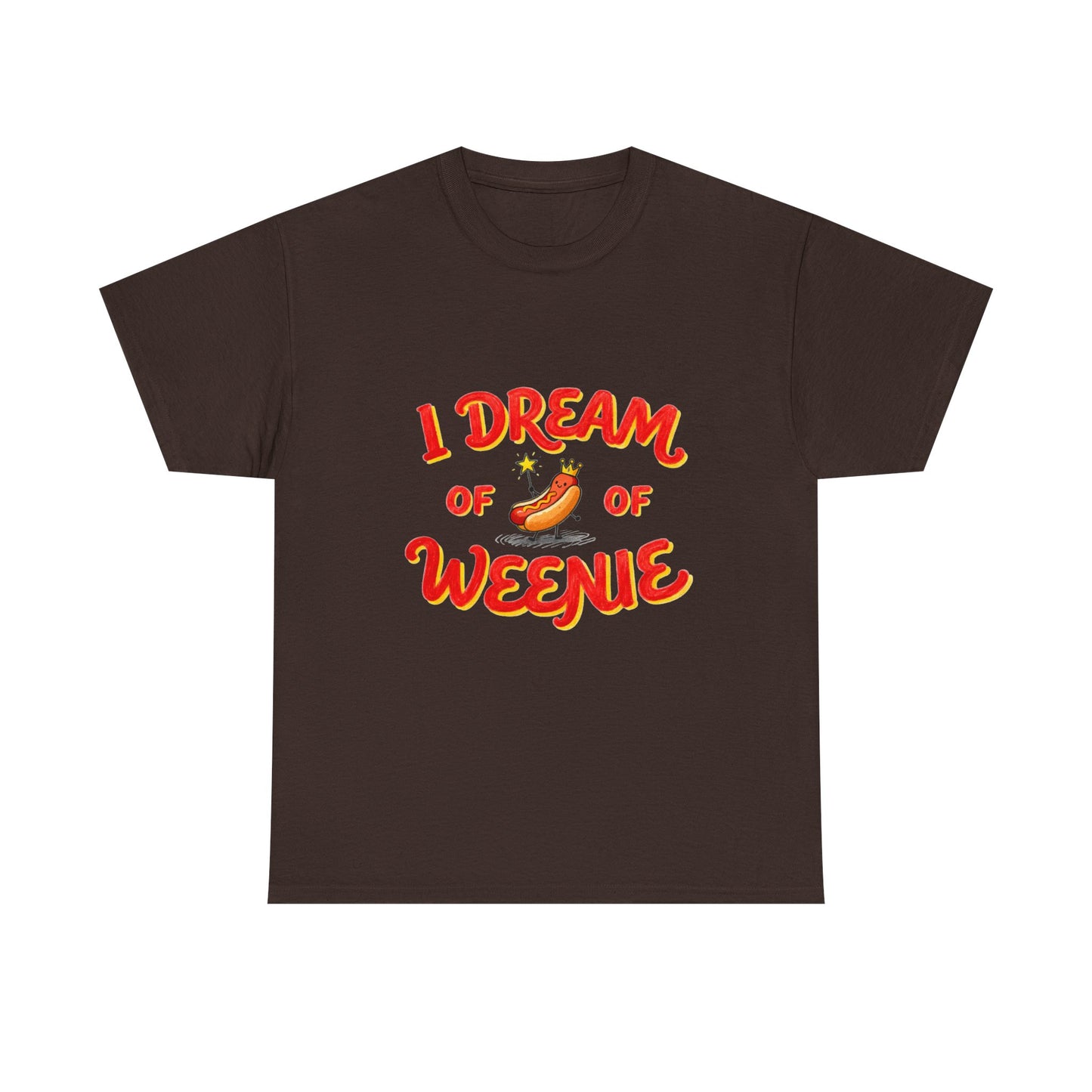 I Dream of Weenie Graphic Tee — Funny Hot Dog Retro Shirt