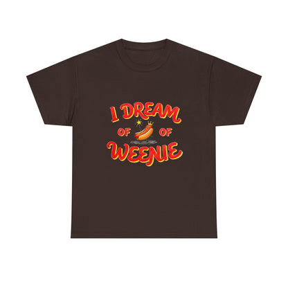 I Dream of Weenie Graphic Tee — Funny Hot Dog Retro Shirt