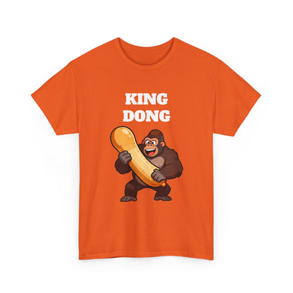 King Dong Gorilla T-Shirt — Funny Prank Tee with Cartoon Ape Holding Banana