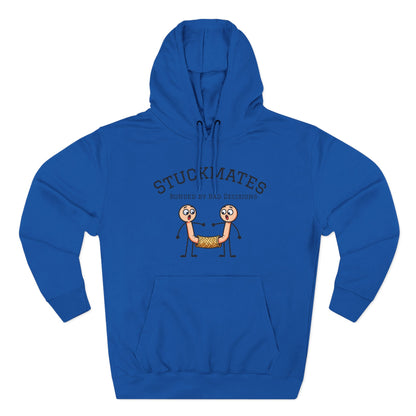 Stuckmates Hoodie — Funny 'Bonded by Bad Decisions' Cartoon Hoodie