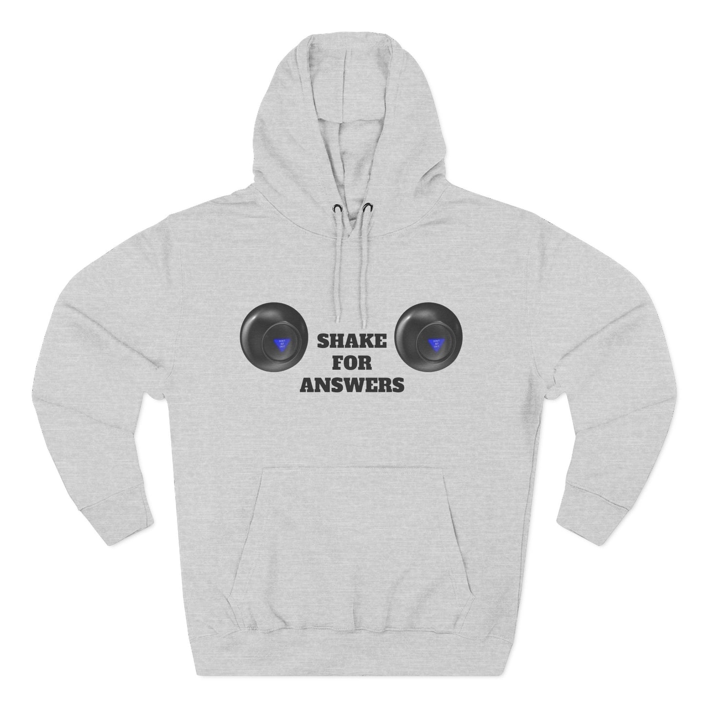 Hoodie — “Shake For Answers” Magic 8-Ball Graphic Fleece Hoodie