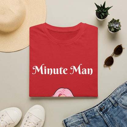 Minute Man T-Shirt — Pink Doll Graphic Tee